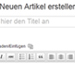 Wordpress | Artikel erstellen